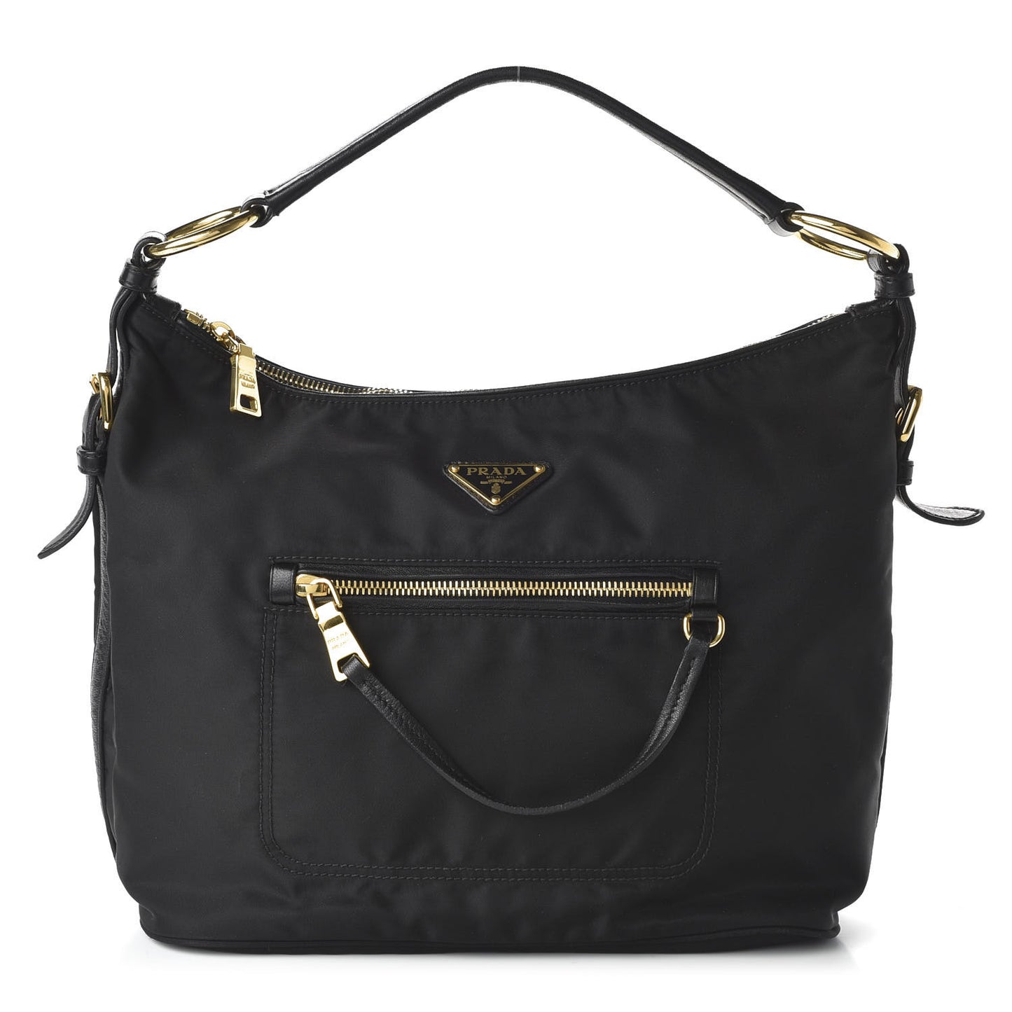 Tessuto Nylon Nappa Hobo Black