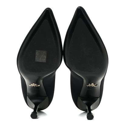 Prada Neoprene Pointed 65 Sock Boots 38 Black 5 of 12