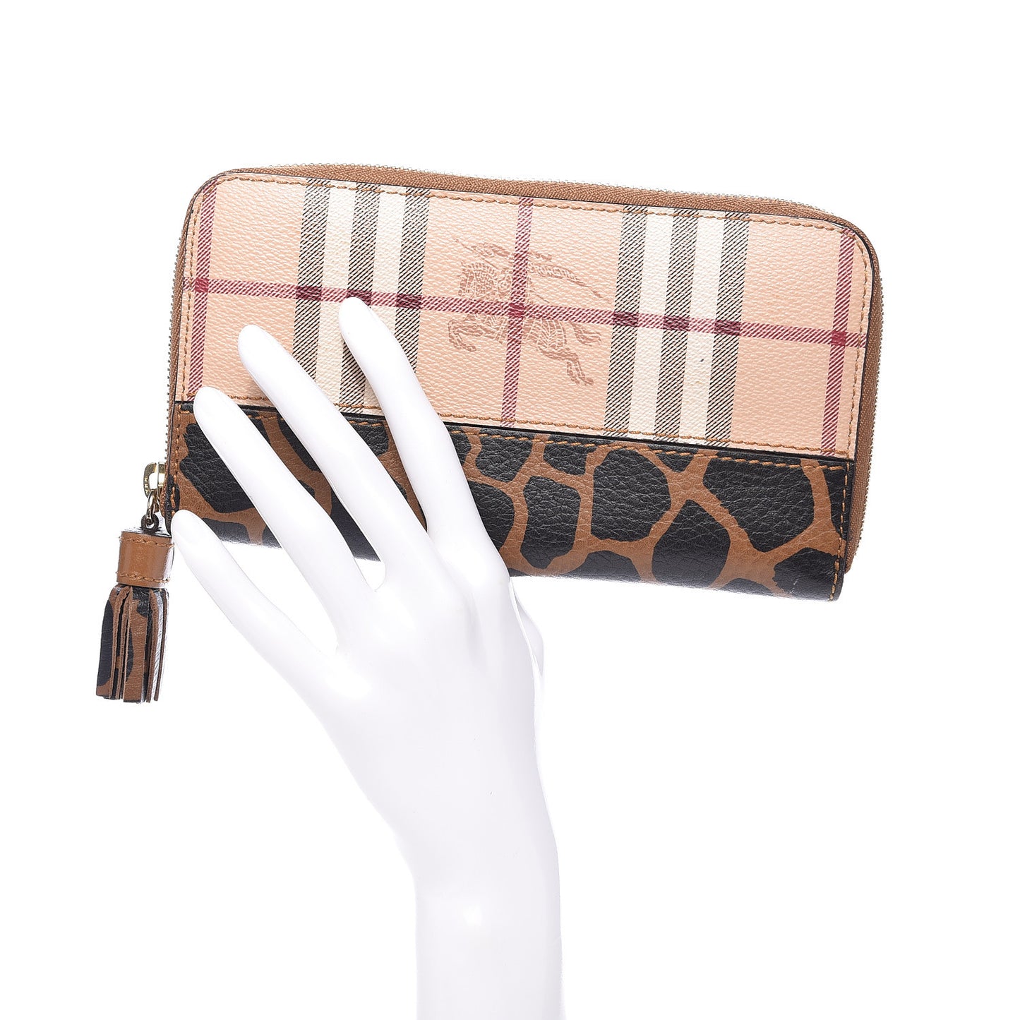 Haymarket Check Large Ziggy Animal Zip Around Wallet