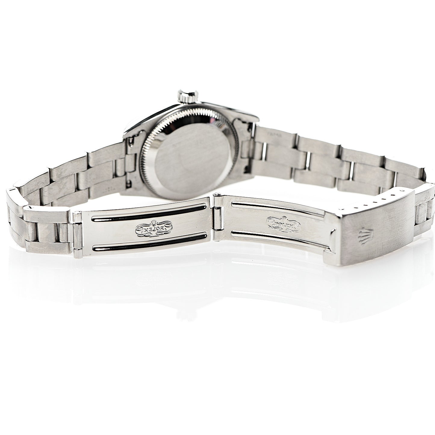 Stainless Steel 24mm Oyster Perpetual Watch Pink 76080