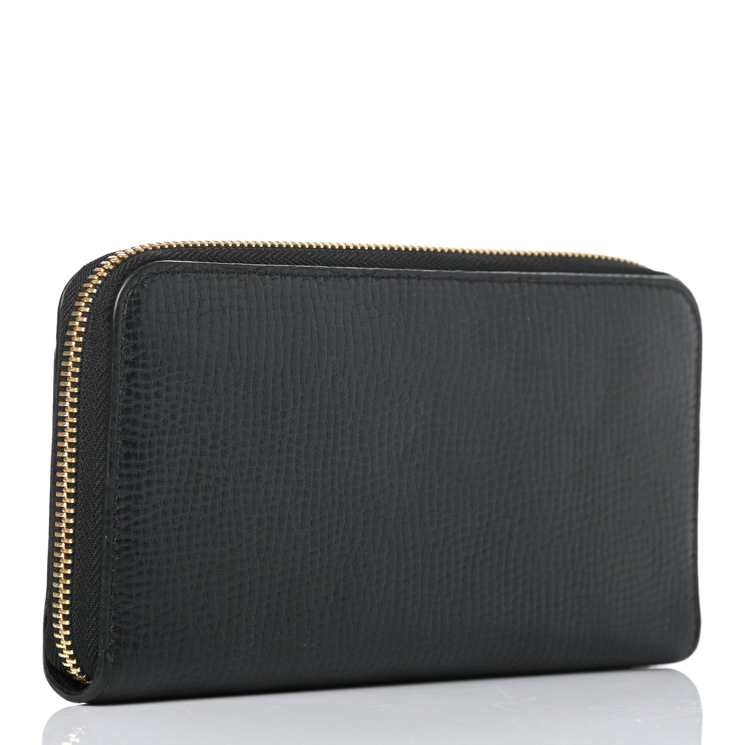Chloe Grained Lambskin Drew Long Zipped Wallet Black Powder Beige 2 of 5