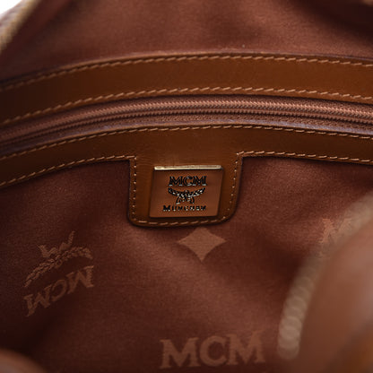 MCM Visetos Satchel Cognac 8 of 9