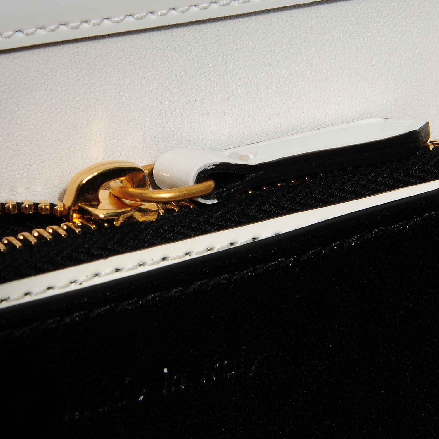 Celine Spazzolato Calfskin Medium Classic Box Flap Bag White 7 of 8