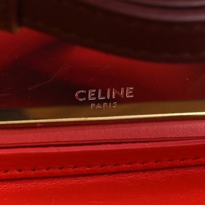 Celine Supple Calfskin Cube Frame Bag Syrah 6 of 10