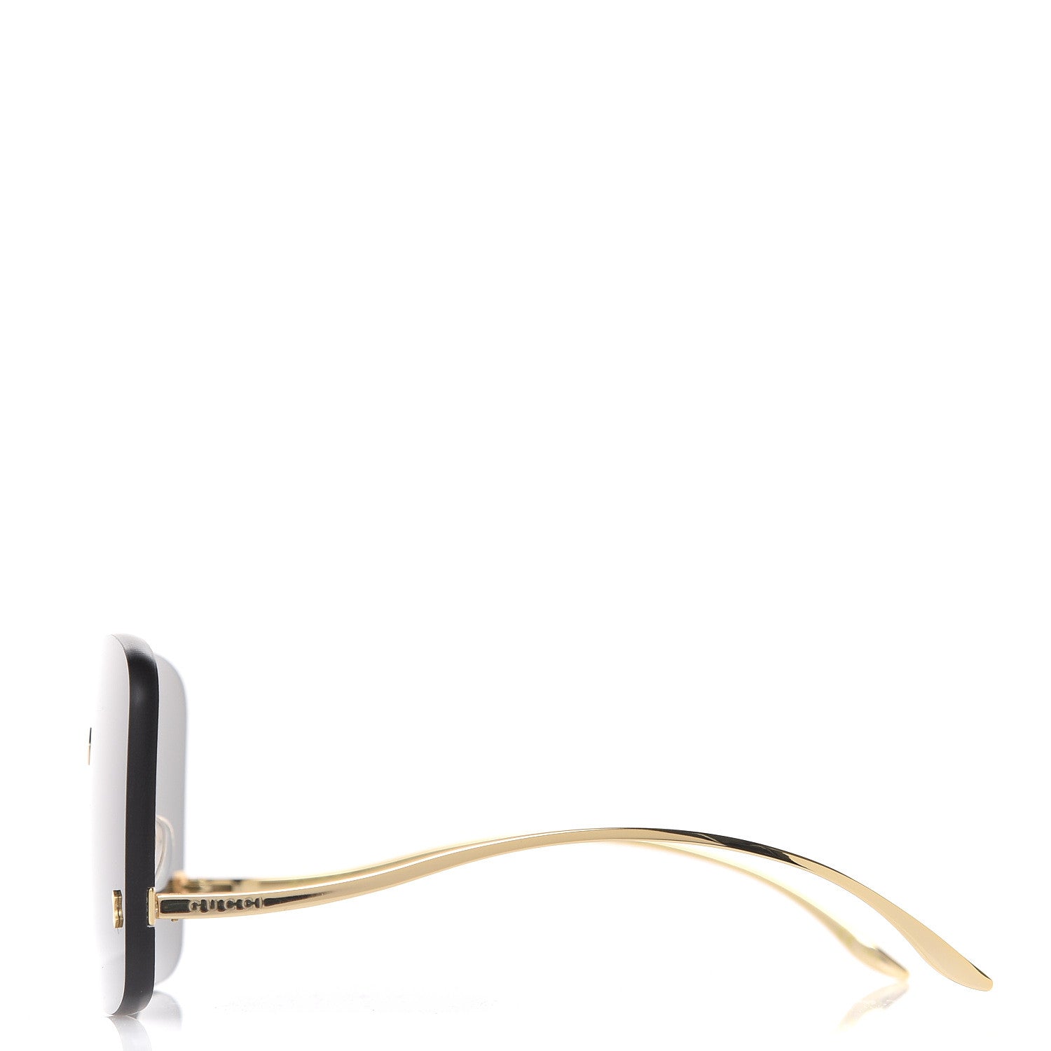 Gucci Rimless Sunglasses GG0352S Gold 2 of 7