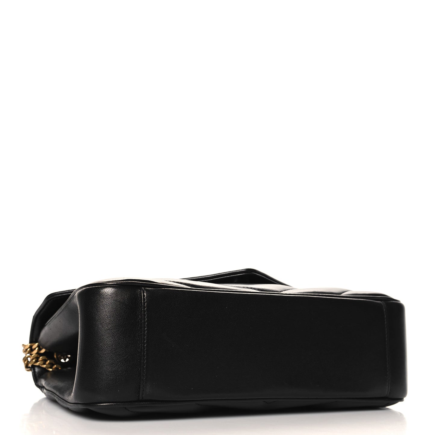 Lambskin Chevron Quilted Medium Loulou Black