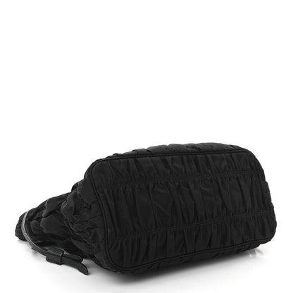 Prada Tessuto Nylon Gaufre Tote Black 3 of 11