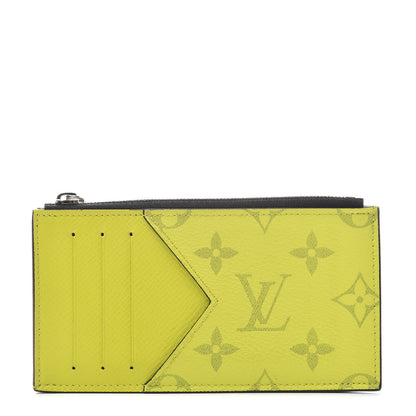 Louis Vuitton Monogram Taiga Coin Card Holder Yellow 1 of 7