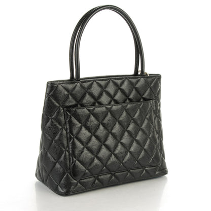 Chanel Caviar Quilted Medallion Tote Black 3 of 7