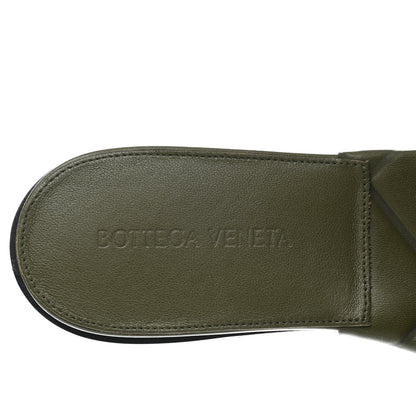 Bottega Veneta Nappa Quilted Rubber Lido Flat Sandals 39 Khaki 7 of 8