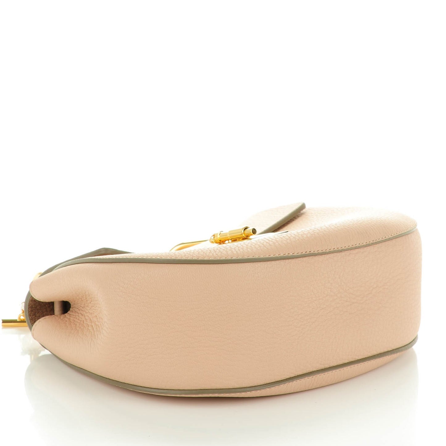 Grained Lambskin Drew Shoulder Bag Cement Pink