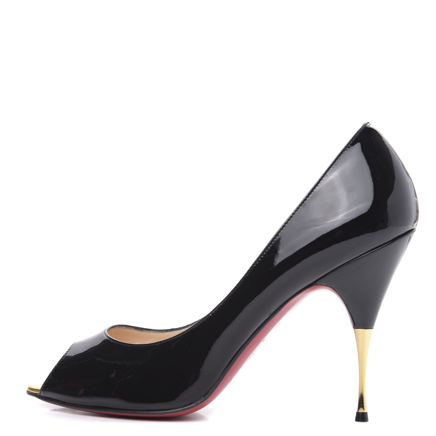 Christian Louboutin Patent Yoyospina 100 Pumps 38.5 Black 1 of 11