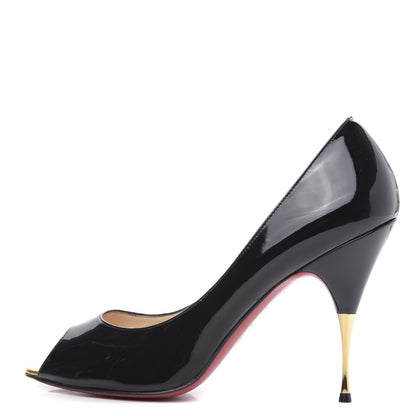 Christian Louboutin Patent Yoyospina 100 Pumps 38.5 Black 1 of 11