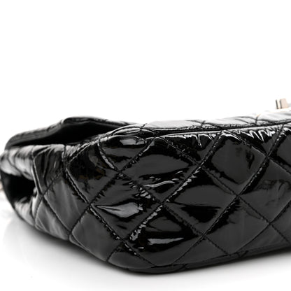 Chanel Patent Quilted Jumbo Single Flap Black 8 of 10