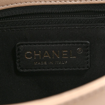 Chanel Sheepskin Quilted Medium Vintage Mademoiselle Flap Beige Black 6 of 12