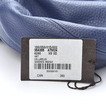 Gucci Calfskin Cellarius Hat XS Washed Indigo 8 of 8