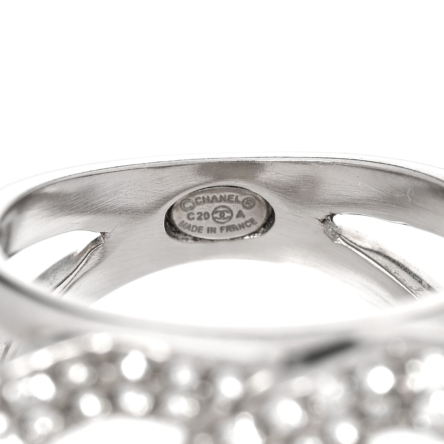 Metal Crystal Palais Garnier Ring 52 6 Silver