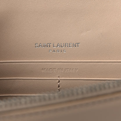 Saint Laurent Smooth Calfskin Classic Monogram Kate Tassel Chain Wallet Nude Powder 6 of 15