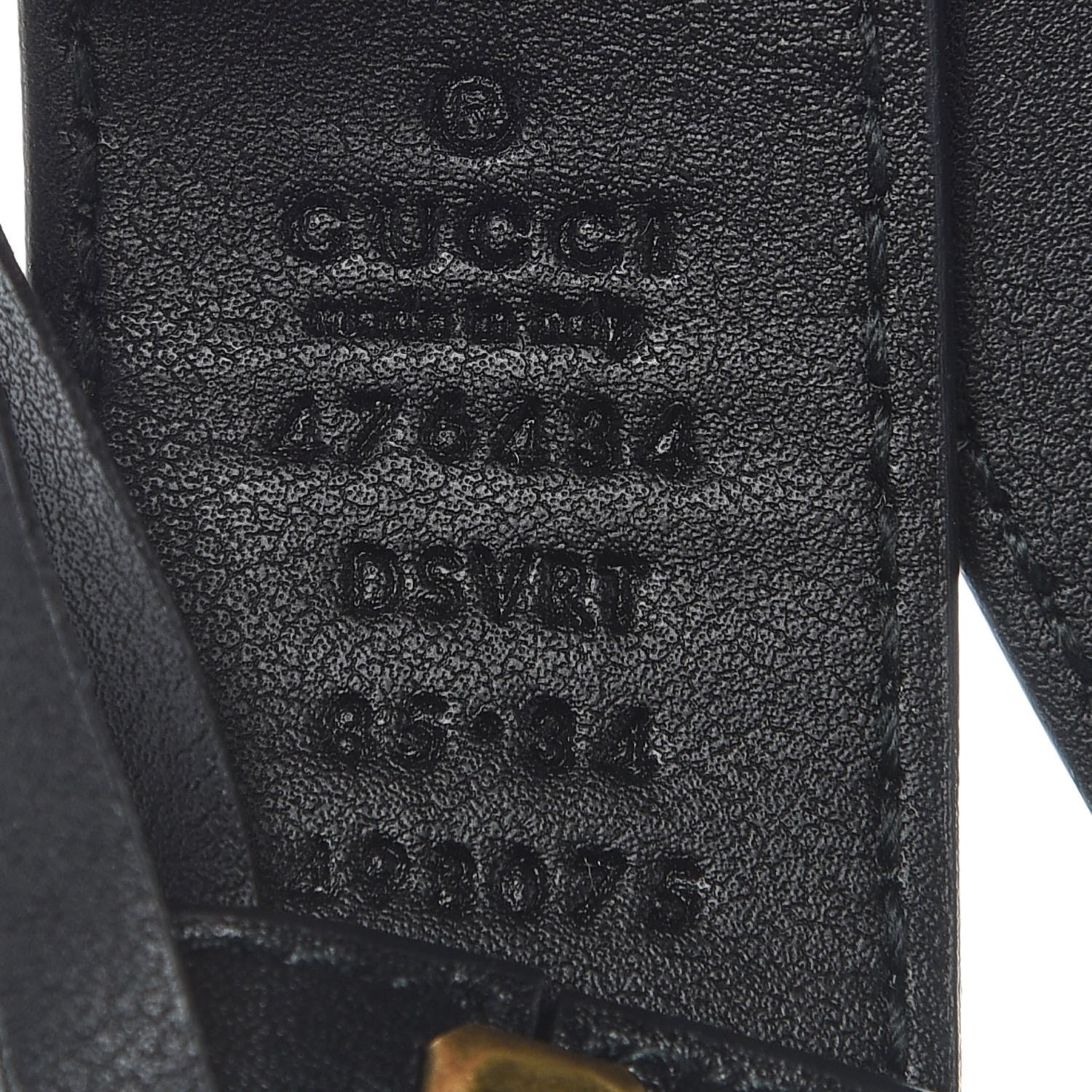 Gucci Calfskin Matelasse GG Marmont Belt Bag 85 34 Black 10 of 10