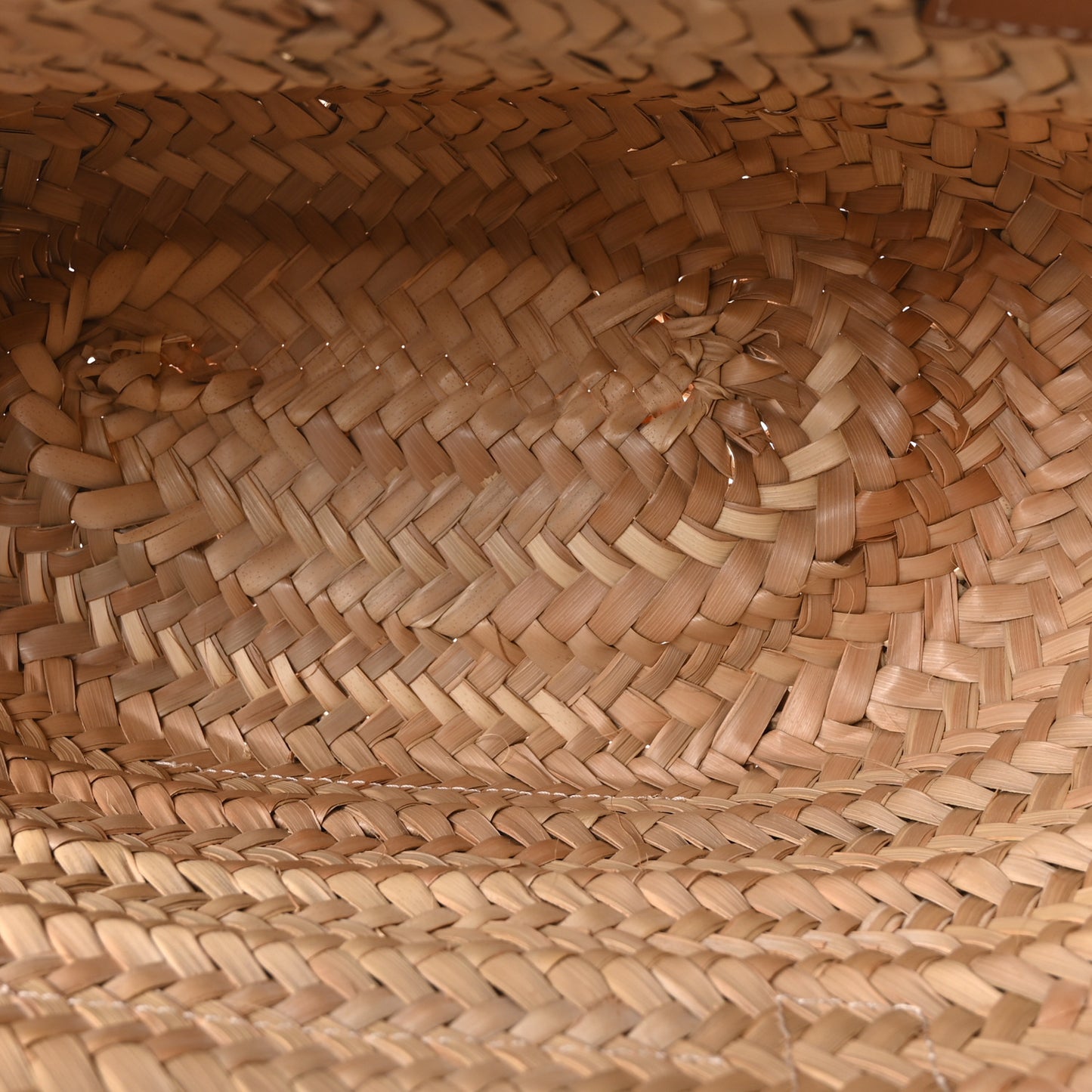 Raffia Small Basket Tote Bag Natural Tan