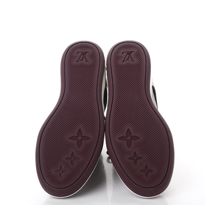 Louis Vuitton Calfskin Suede Postmark Wedge Sneakers 39.5 Bordeaux 5 of 8