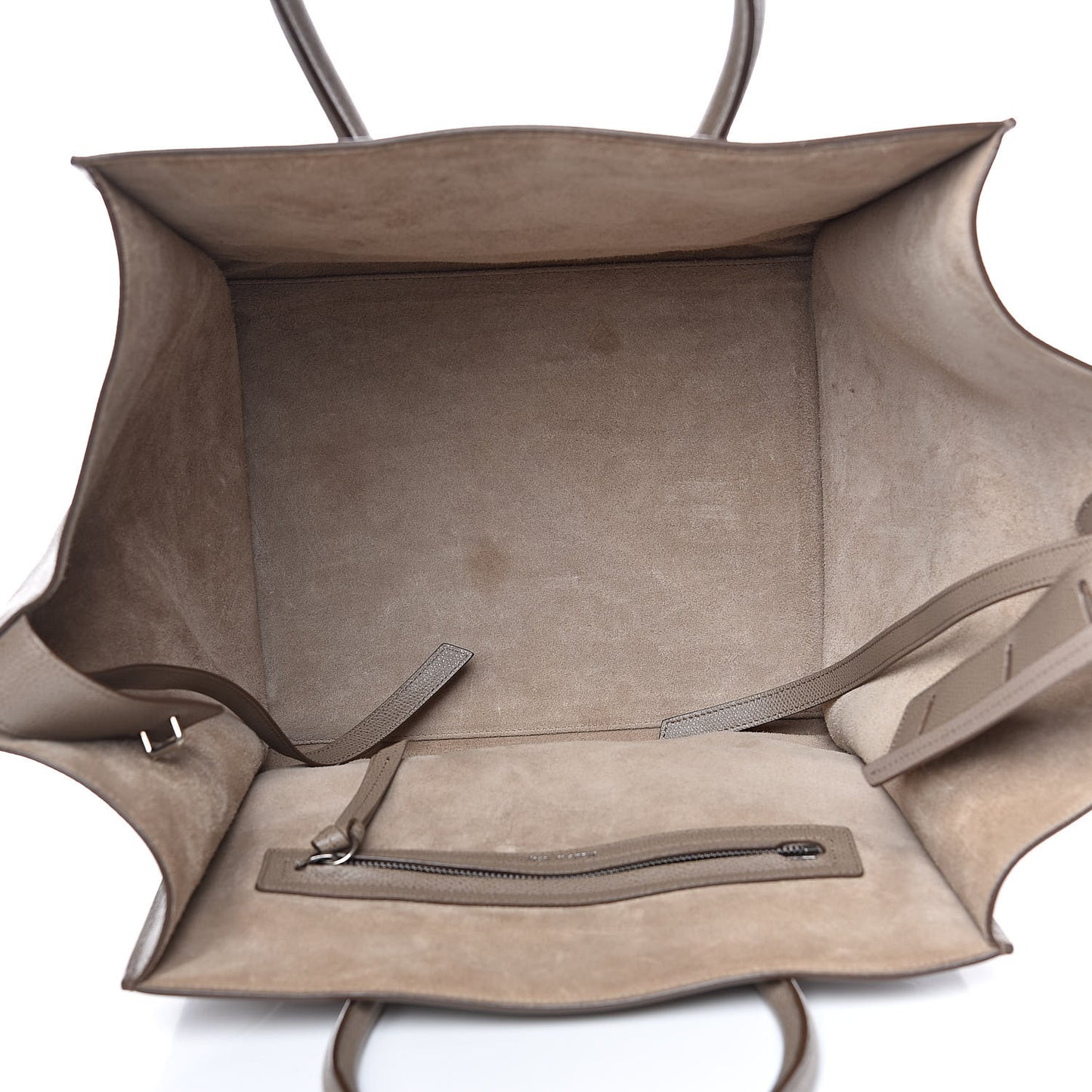 Grained Calfskin Medium Phantom Luggage Taupe
