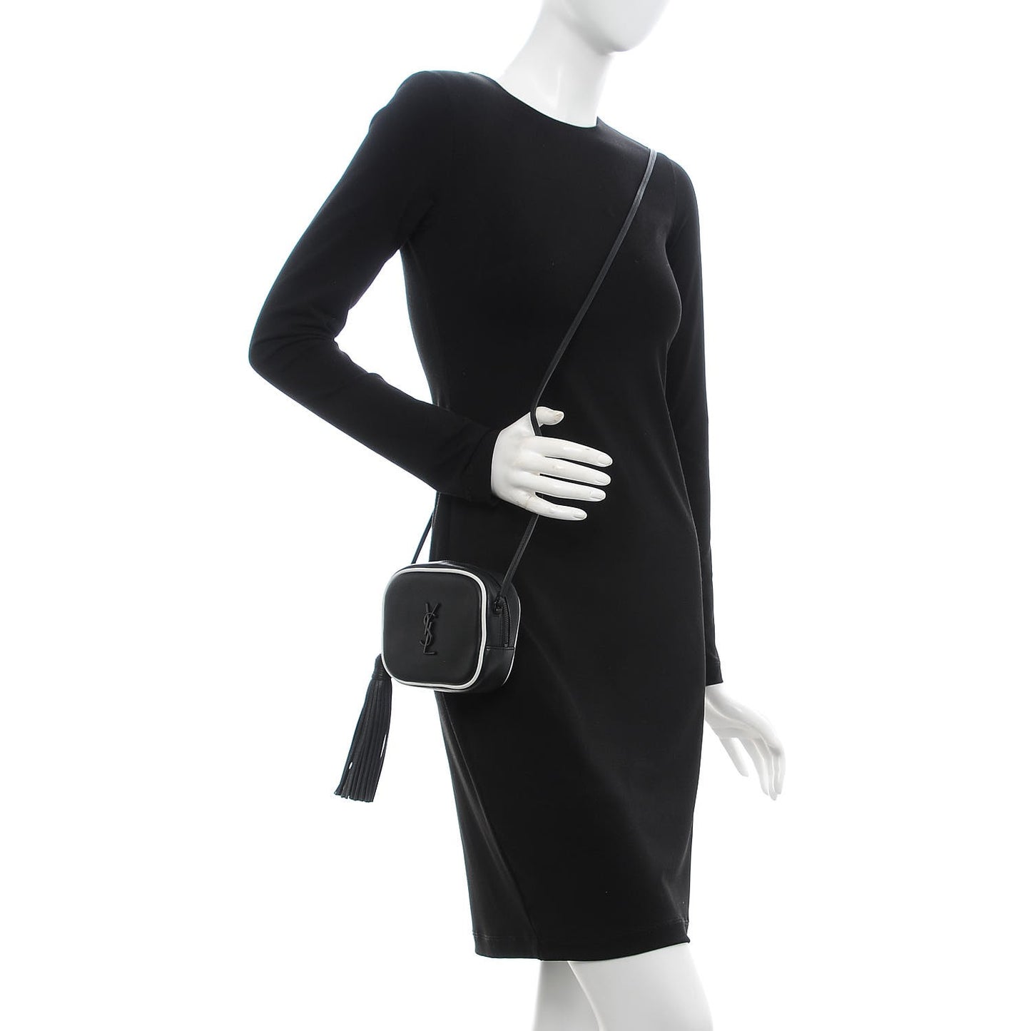 Nappa Monogram Blogger Bag Black White