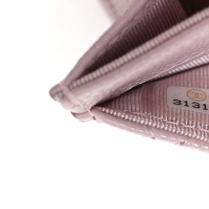 Chanel Caviar Quilted Flap Card Holder Wallet Light Pink 8 of 9