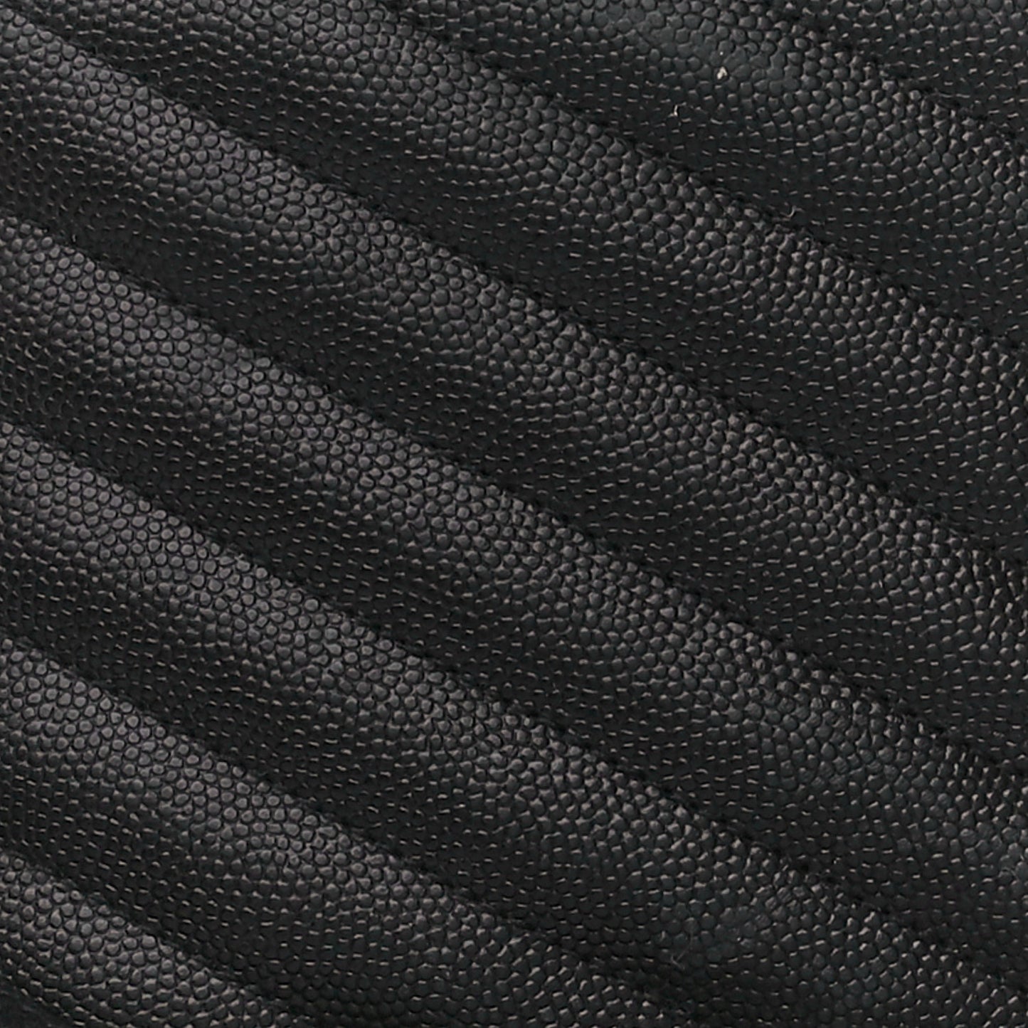 Grain De Poudre Chevron Monogram Large Bill Pouch Black