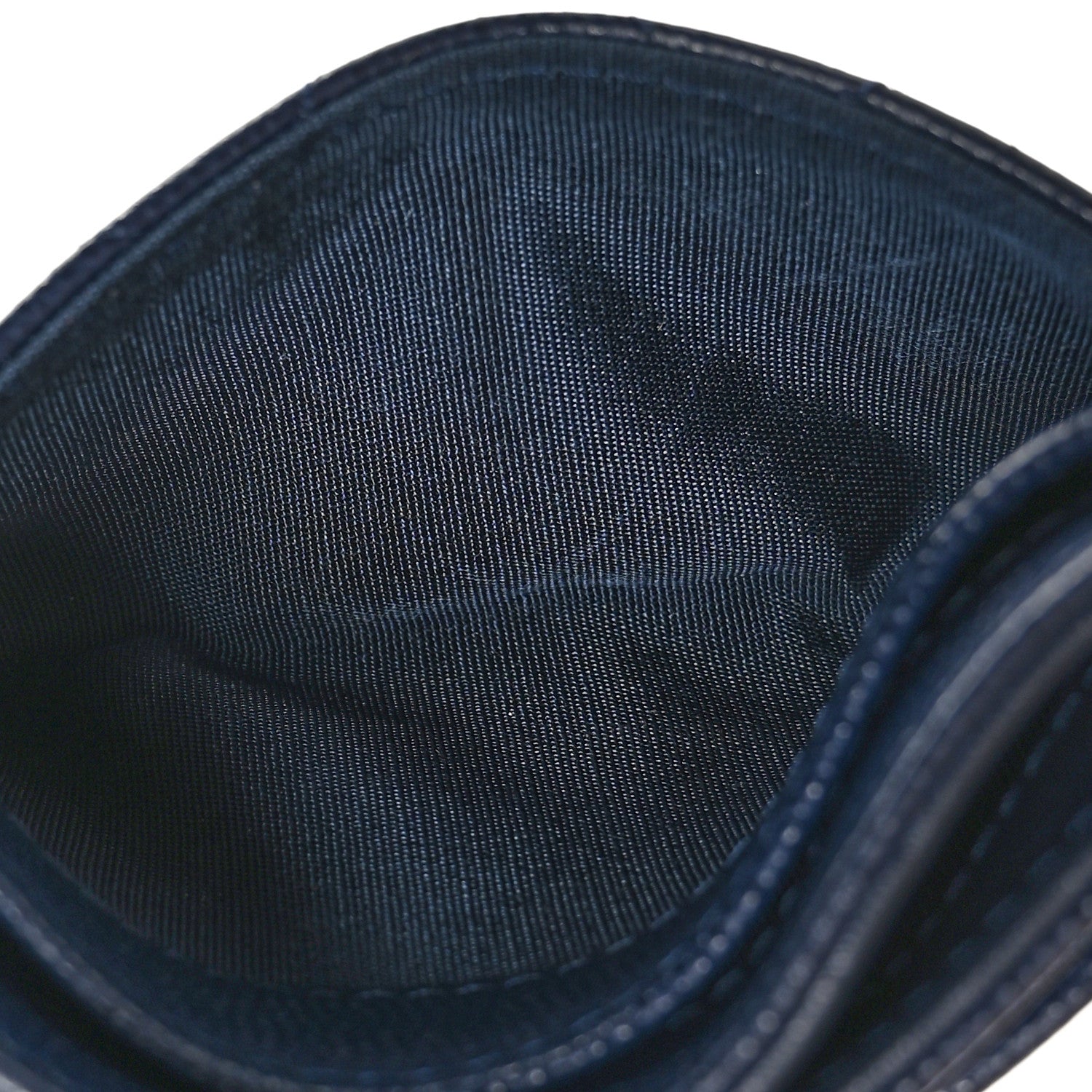 Chanel Caviar Quilted Crystal Card Holder Blue 10 of 12