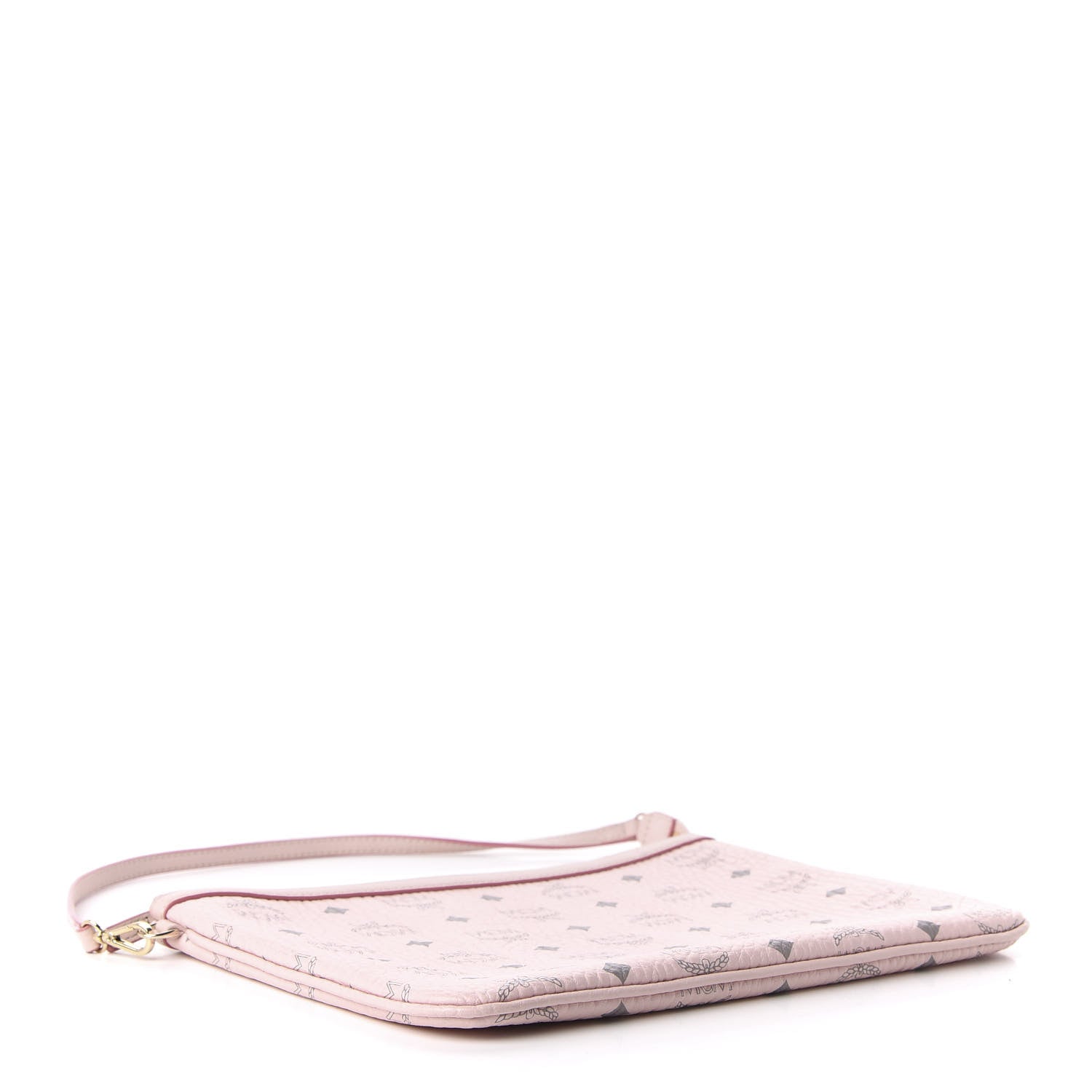MCM Visetos Liz Shopper Tote Pouch Powder Pink 4 of 9