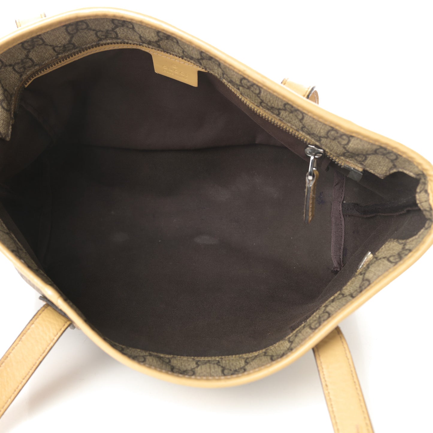 GG Supreme Monogram Small Joy Tote Yellow