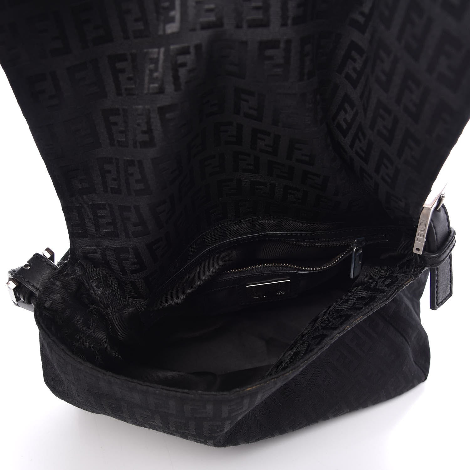 Fendi Zucchino Mama Baguette Black 5 of 8