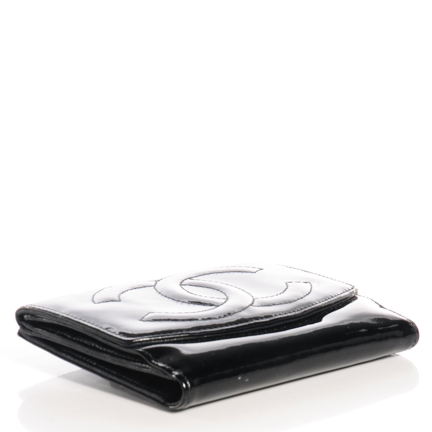 Patent Compact CC Wallet Black