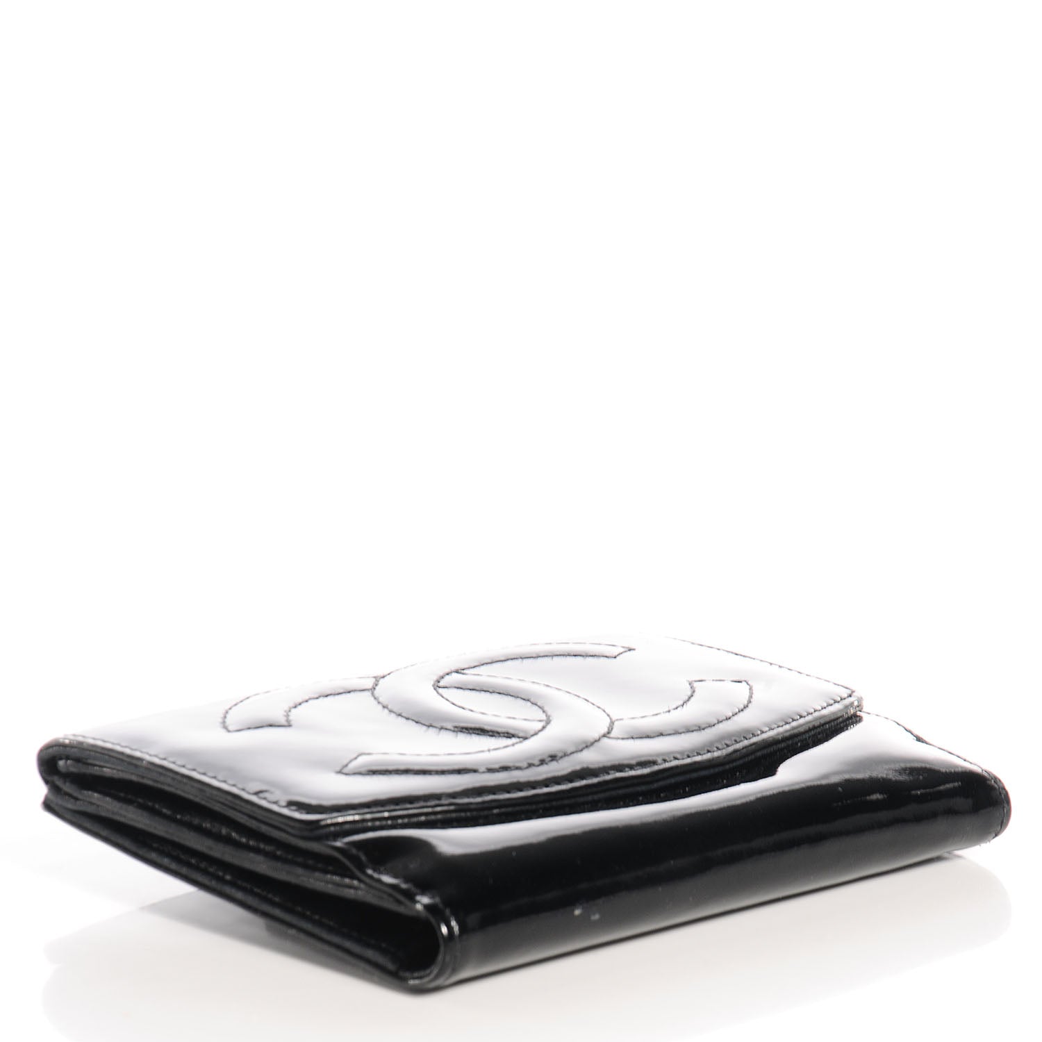 Chanel Patent Compact CC Wallet Black 4 of 7
