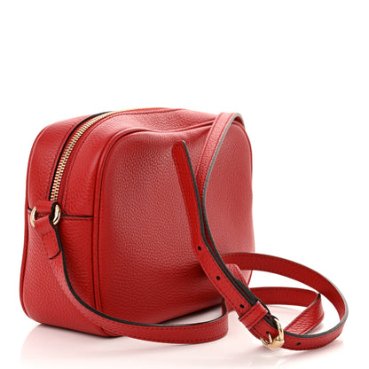 Gucci Pebbled Calfskin Small Soho Disco Bag Tabasco Red 3 of 10