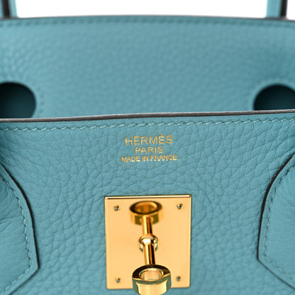 Hermes Taurillon Clemence Birkin 30 Bleu Saint Cyr 6 of 14
