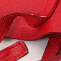 Saint Laurent Calfskin Large Shopping Tote Red 18 of 18