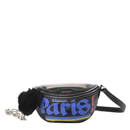 Balenciaga Agneau Arena Car Tag XXS Souvenir Belt Bag Black TBC 1 of 9