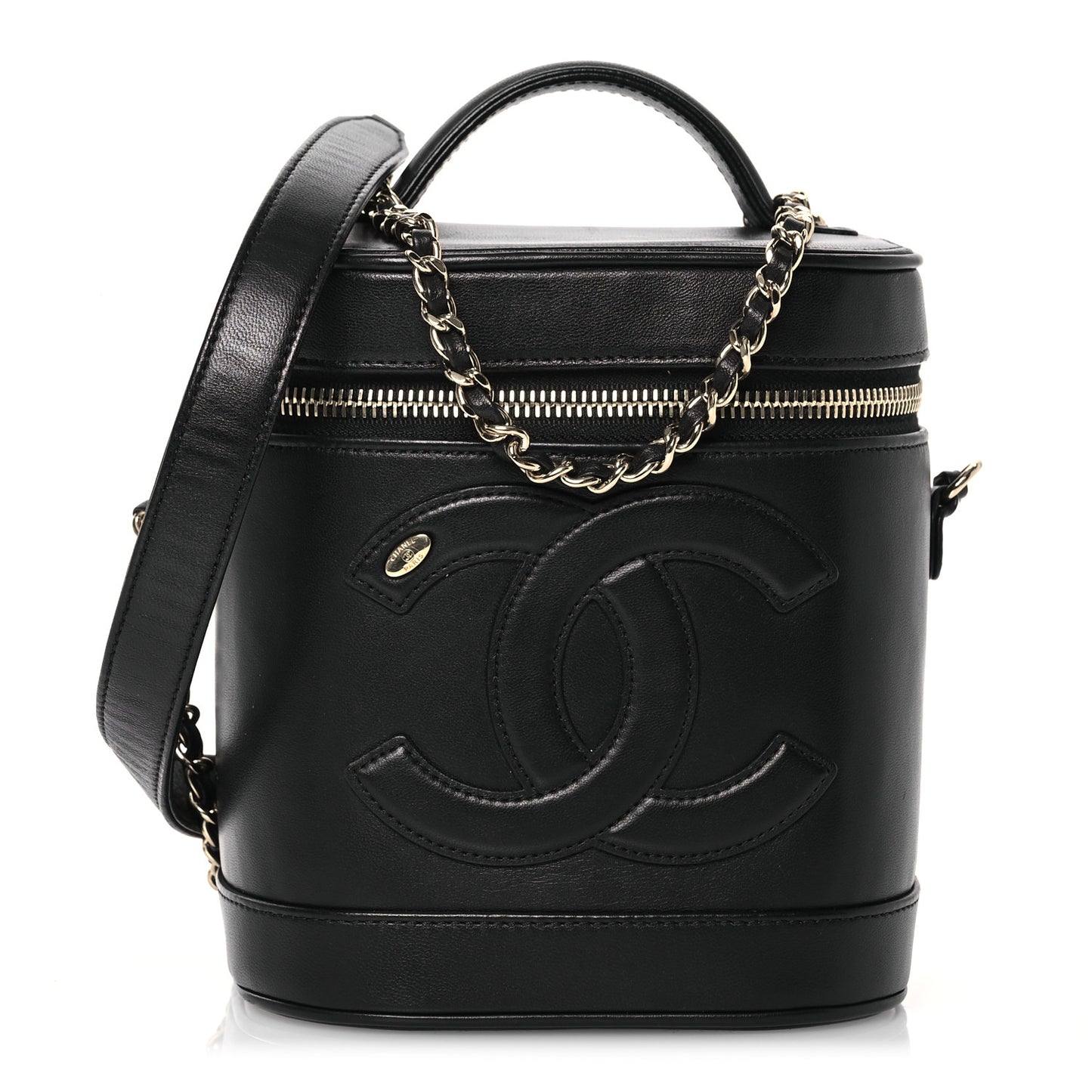 Lambskin Timeless Vanity Cosmetic Case Black