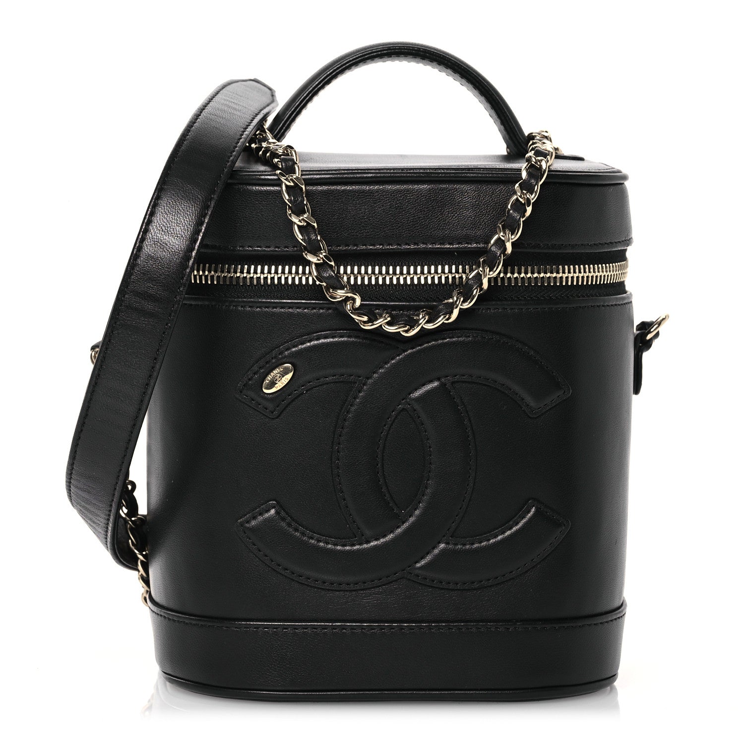 Chanel Lambskin Timeless Vanity Cosmetic Case Black 1 of 10