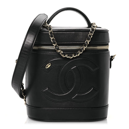 Chanel Lambskin Timeless Vanity Cosmetic Case Black 1 of 10