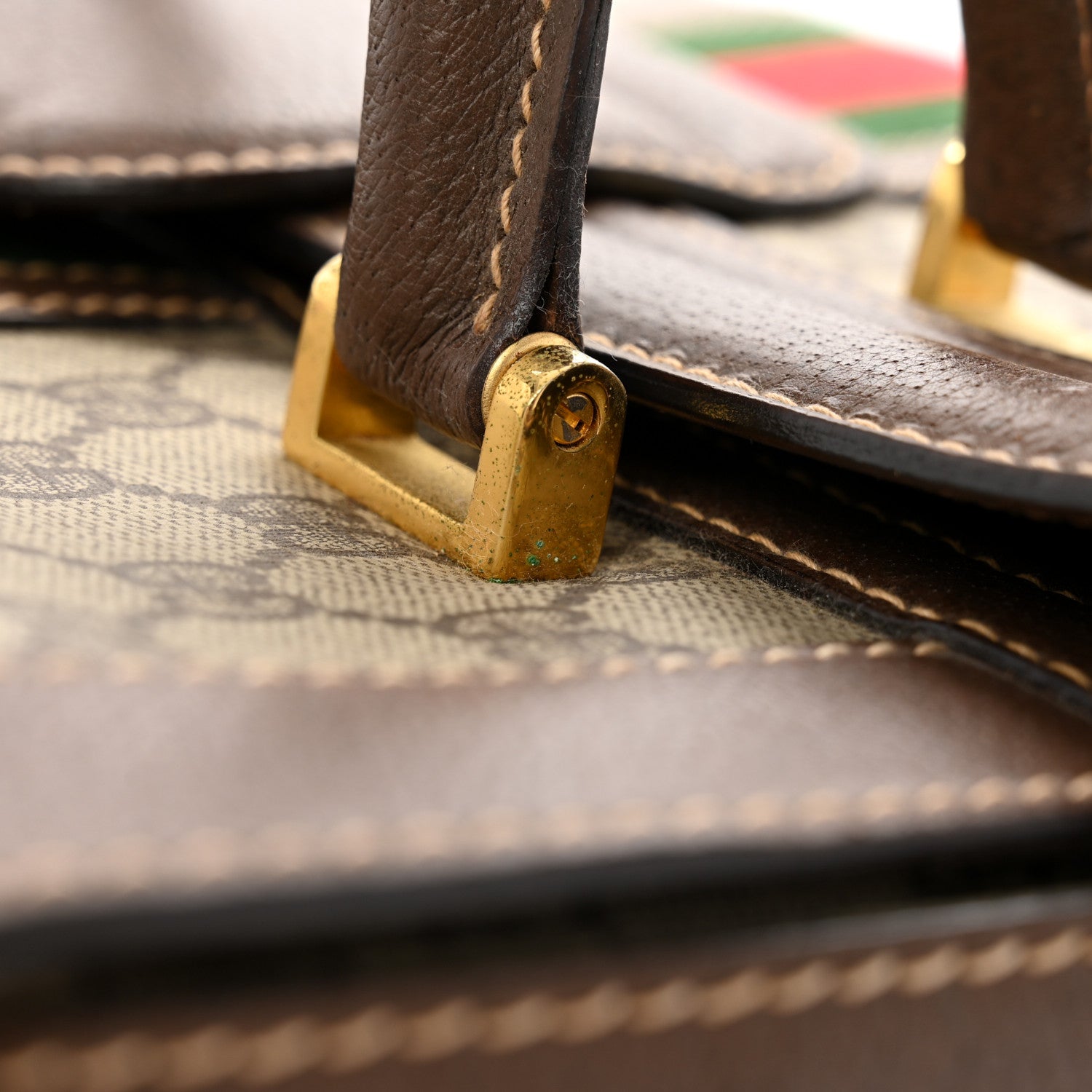 Gucci Monogram Web Train Cosmetic Case Brown 14 of 16