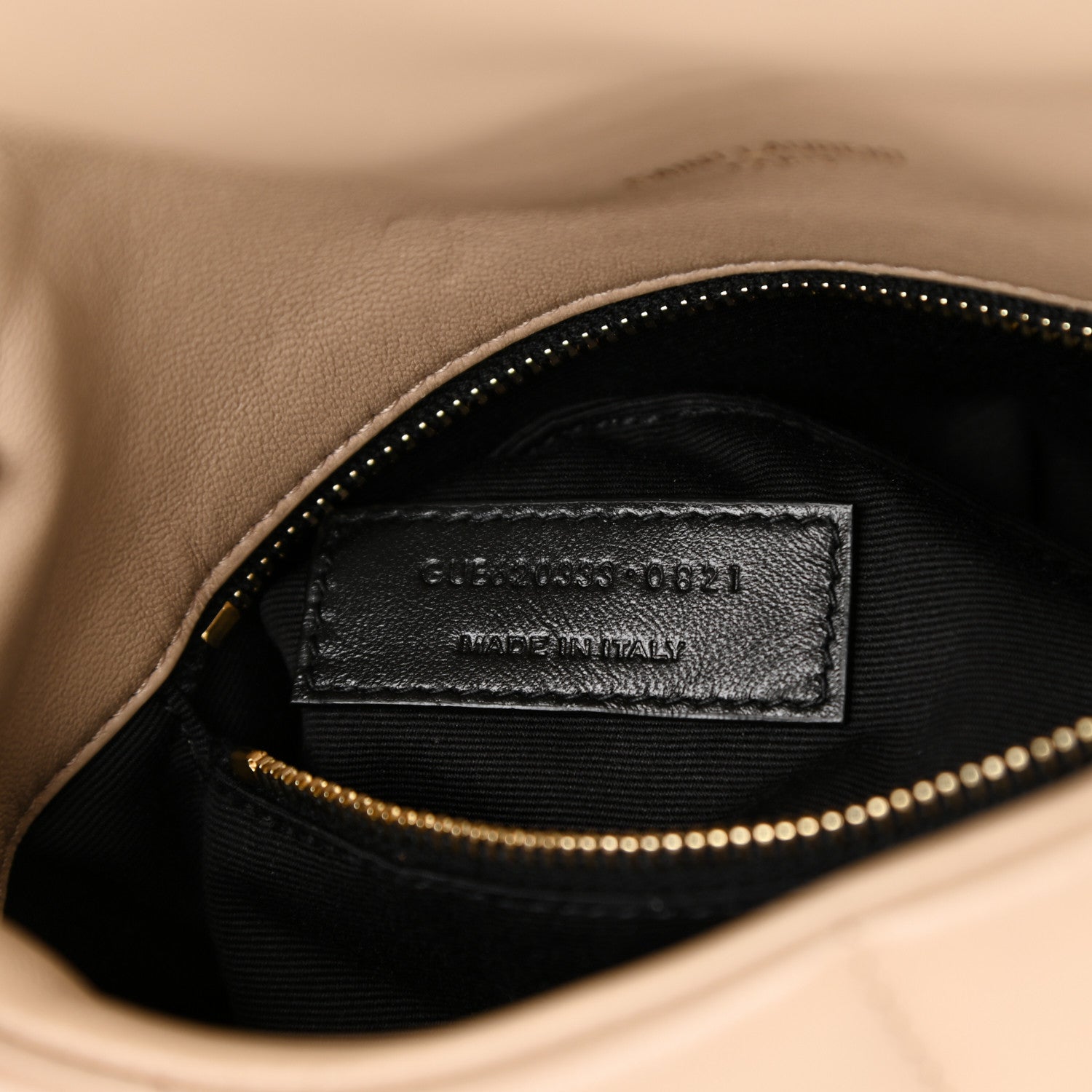 Saint Laurent Lambskin Quilted Toy Loulou Puffer Monogram Chain Satchel Nude Powder 8 of 10