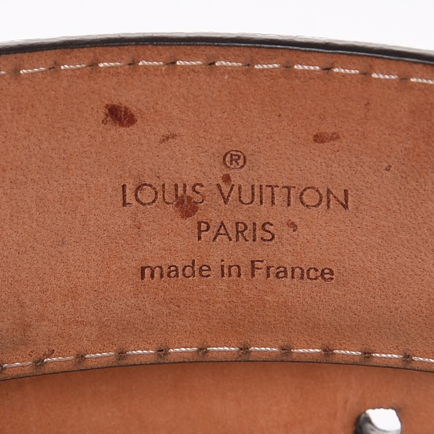 Louis Vuitton Damier Ebene Riveted Belt 90 36 4 of 8