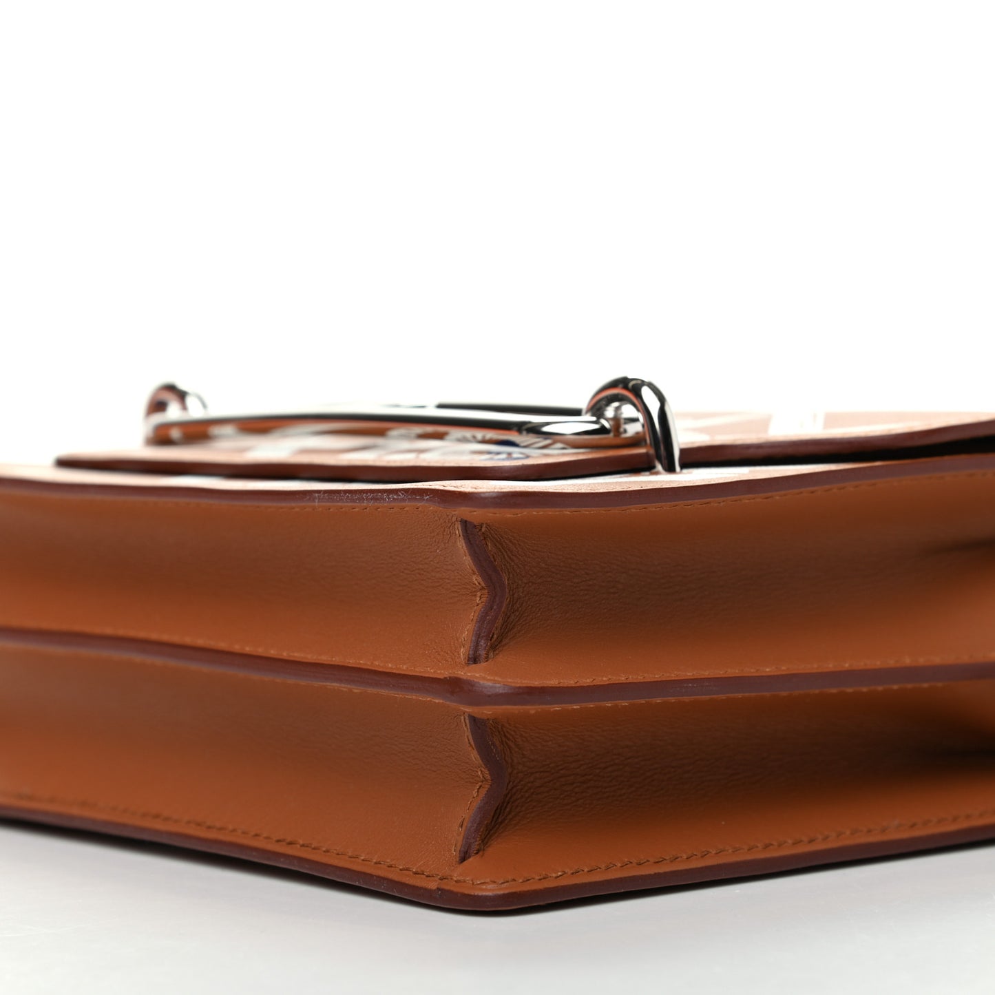 Swift Printed Eperon d'Or Mini Sac Roulis Gold White Bleu Encre