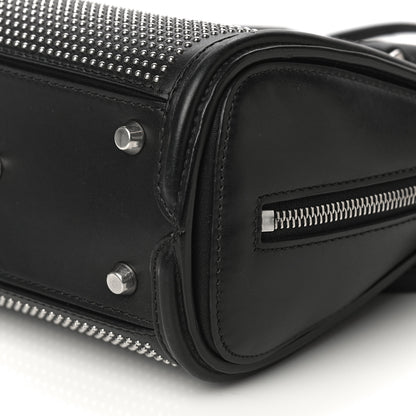 Alexander McQueen Calfskin Studded Mini Heroine Top Handle Bag Black 5 of 35
