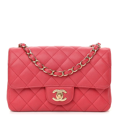 Chanel Caviar Quilted Mini Rectangular Flap Coral 1 of 9