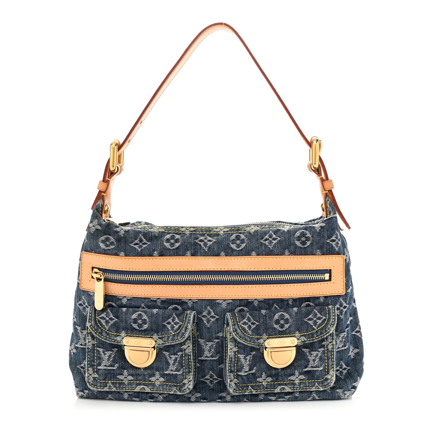 Monogram Denim Baggy PM Blue