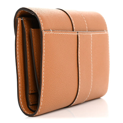 Delvaux Grained Rodeo Calfskin Brillant Compact Wallet Vegetal 4 of 10